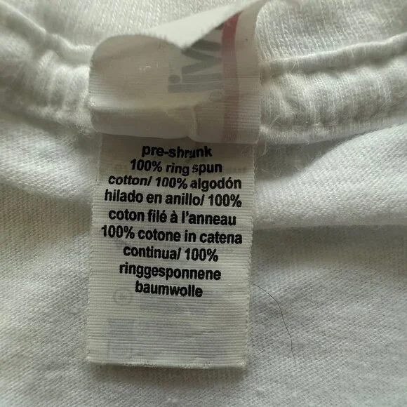 Y2K Kurt Cobain Sleeveless Graphic T-Shirt Stencil White and Gray Grunge Size L - Picture 7 of 8